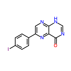 6-(4-Iodophenyl)-4(1H)-pteridinone Structure