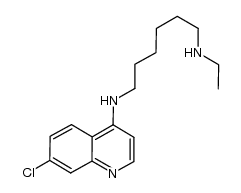 N-(7-chloro-4-quinolyl)-N'-ethyl-1,6-diaminohexane Structure