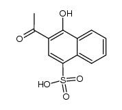 3-acetyl-4-hydroxy-naphthalene-1-sulfonic acid结构式