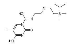 N-[2-[2-[dimethyl(propan-2-yl)silyl]ethylsulfanyl]ethyl]-5-fluoro-2,4-dioxopyrimidine-1-carboxamide Structure