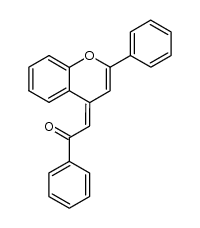 1-phenyl-2-(2-phenyl-chromen-4-ylidene)-ethanone Structure