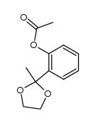 2-(2-acetoxyphenyl)-2-methyl-1,3-dioxolane结构式