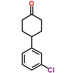 4-(3-Chlorophenyl)cyclohexanone Structure