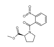 N-(2-nitrobenzoyl)-L-proline methyl ester Structure