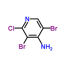 3,5-二溴-2-氯-4-吡啶胺结构式