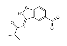 1,1-dimethyl-3-(5-nitro-1,2-benzothiazol-3-yl)urea结构式