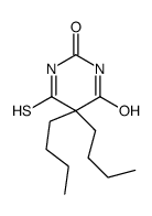 5,5-dibutyl-6-sulfanylidene-1,3-diazinane-2,4-dione结构式