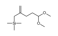 (5,5-dimethoxy-2-methylidenepentyl)-trimethylsilane结构式