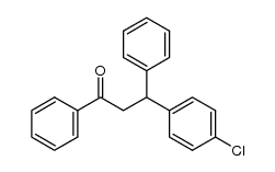 3-(4-chlorophenyl)-1,3-diphenylpropan-1-one Structure