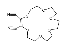 1,4,7,10-tetraoxa-13,16-dithiacyclooctadec-14-en-14,15-dicarbonitrile Structure