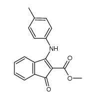 methyl 3-[(4-methylphenyl)amino]-1-oxo-1H-indene-2-carboxylate Structure