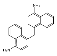 bis-(4-amino-[1]naphthyl)-methane Structure