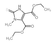 1H-Imidazole-4,5-dicarboxylicacid, 2,3-dihydro-1-methyl-2-thioxo-, 4,5-diethyl ester picture