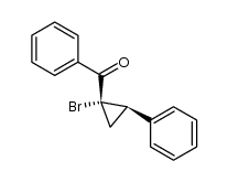 E-1-bromo-1-benzoyl-2-phenylcyclopropane结构式