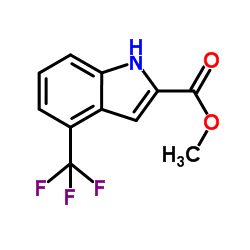 methyl 4-trifluoromethyl-1H-indole-2-carboxylate Structure