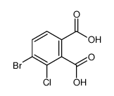 4-bromo-3-chlorophthalic acid结构式