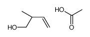 acetic acid,(2R)-2-methylbut-3-en-1-ol结构式