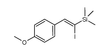 (Z)-1-iodo-2-(4-methoxyphenyl)-1-trimethylsilylethene Structure