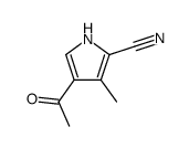 1H-Pyrrole-2-carbonitrile, 4-acetyl-3-methyl- (9CI)结构式