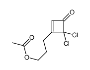 3-(4,4-dichloro-3-oxocyclobuten-1-yl)propyl acetate Structure