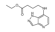 ethyl 4-(1H-pyrazolo[4,3-b]pyridin-7-ylamino)butanoate结构式