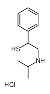 1-phenyl-2-(propan-2-ylamino)ethanethiol,hydrochloride结构式