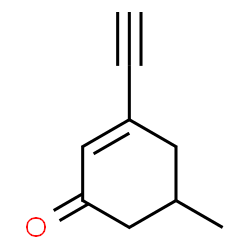 2-Cyclohexen-1-one, 3-ethynyl-5-methyl- (9CI)结构式