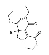 2-ethyl 3,4-diethyl 4-bromo-4,5-dihydro-2,3,4-furantricarboxylate Structure