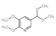 5-(Dimethoxymethyl)-2,3-dimethoxypyridine Structure