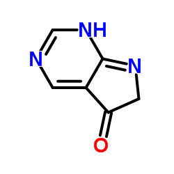 5H-吡咯并[2,3-d]嘧啶-5-酮,6,7-二氢-(9CI)结构式