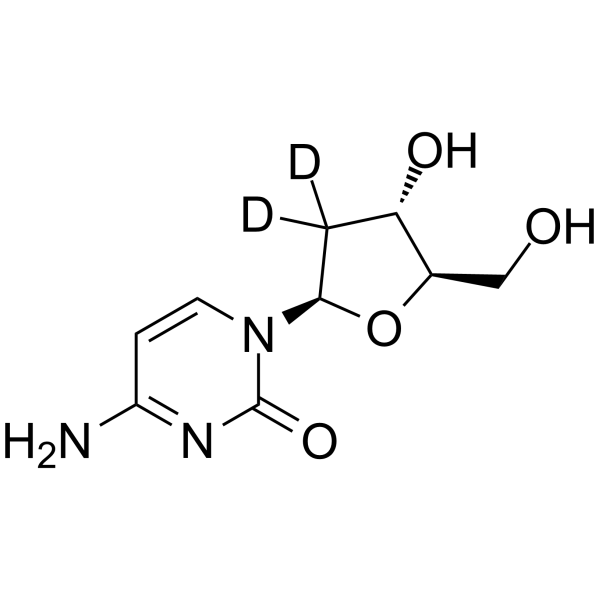 2'-Deoxycytidine-d2结构式