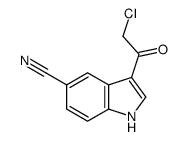 3-(2-氯乙酰基)-1H-吲哚-5-甲腈结构式