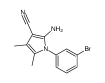 2-Amino-1-(3-bromophenyl)-4,5-dimethyl-1H-pyrrole-3-carbonitrile Structure