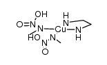 (ethylenediamine)bis(methylnitraminato)copper(II) Structure