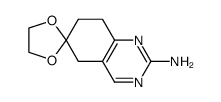 2-AMINO-7,8-DIHYDRO-6(5H)QUINAZOLINONE ETHYLENE KETAL结构式