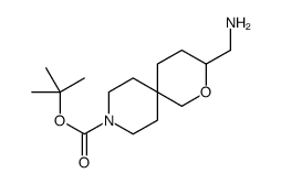 tert-butyl 3-(aminomethyl)-2-oxa-9-azaspiro[5.5]undecane-9-carboxylate Structure
