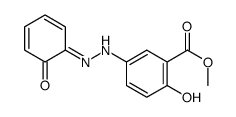 methyl 2-hydroxy-5-[2-(6-oxocyclohexa-2,4-dien-1-ylidene)hydrazinyl]benzoate结构式