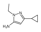 3-环丙基-1-乙基-1H-吡唑-5-胺结构式