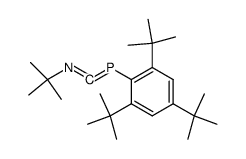 1-t-butyl-3-(2,4,6-tri-t-butylphenyl)-1-aza-3-phosphaallene结构式