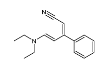 (Z,E)-5-diethylamino-3-phenylpentadienenitrile Structure