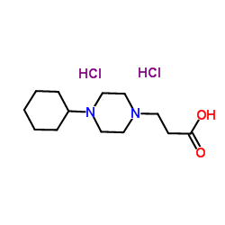 3-(4-Cyclohexyl-1-piperazinyl)propanoic acid dihydrochloride Structure