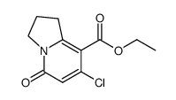 7-chloro-5-oxo-1,2,3,5-tetrahydro-indolizine-8-carboxylic acid ethyl ester Structure