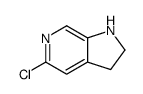 1H-Pyrrolo[2,3-c]pyridine, 5-chloro-2,3-dihydro- Structure