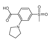 4-(METHYLSULFONYL)-2-PYRROLIDINOBENZOIC ACID Structure