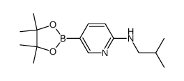 N-(2-methylpropyl)-5-(4,4,5,5-tetramethyl-1,3,2-dioxaborolan-2-yl)pyridin-2-amine结构式