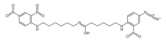 6-(2,4-dinitrophenylamino)-1-aminohexyl-6-(4'-azido-2'-nitrophenylamino)hexanoate Structure
