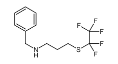 N-Benzyl-3-[(pentafluoroethyl)sulfanyl]-1-propanamine Structure