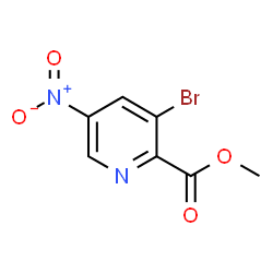 3-溴-5-硝基吡啶甲酸甲酯结构式