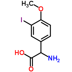 Amino(3-iodo-4-methoxyphenyl)acetic acid结构式
