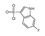 6-fluoro-1H-indole-3-sulfonyl chloride结构式